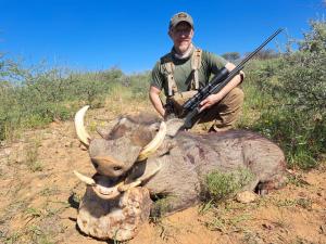 Russell's Khomas trophy warthog.
